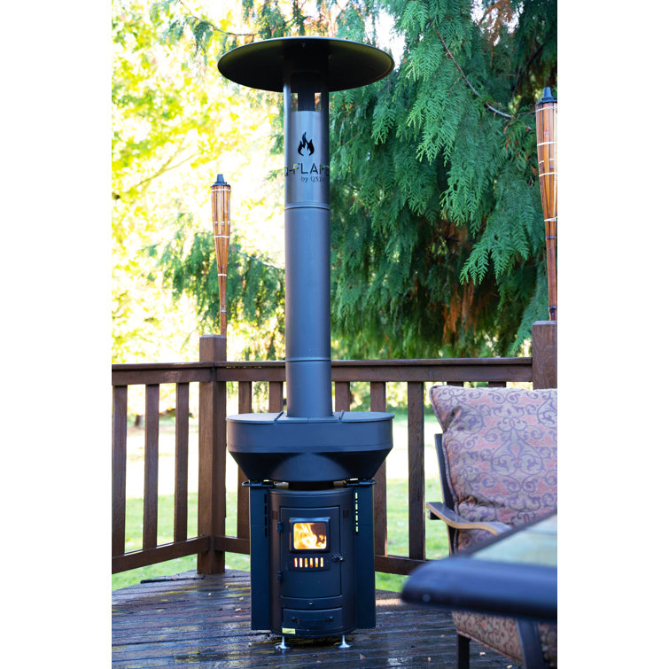 QStoves Outdoor 100,000 BTU Wood Pellets Patio Heater & Reviews